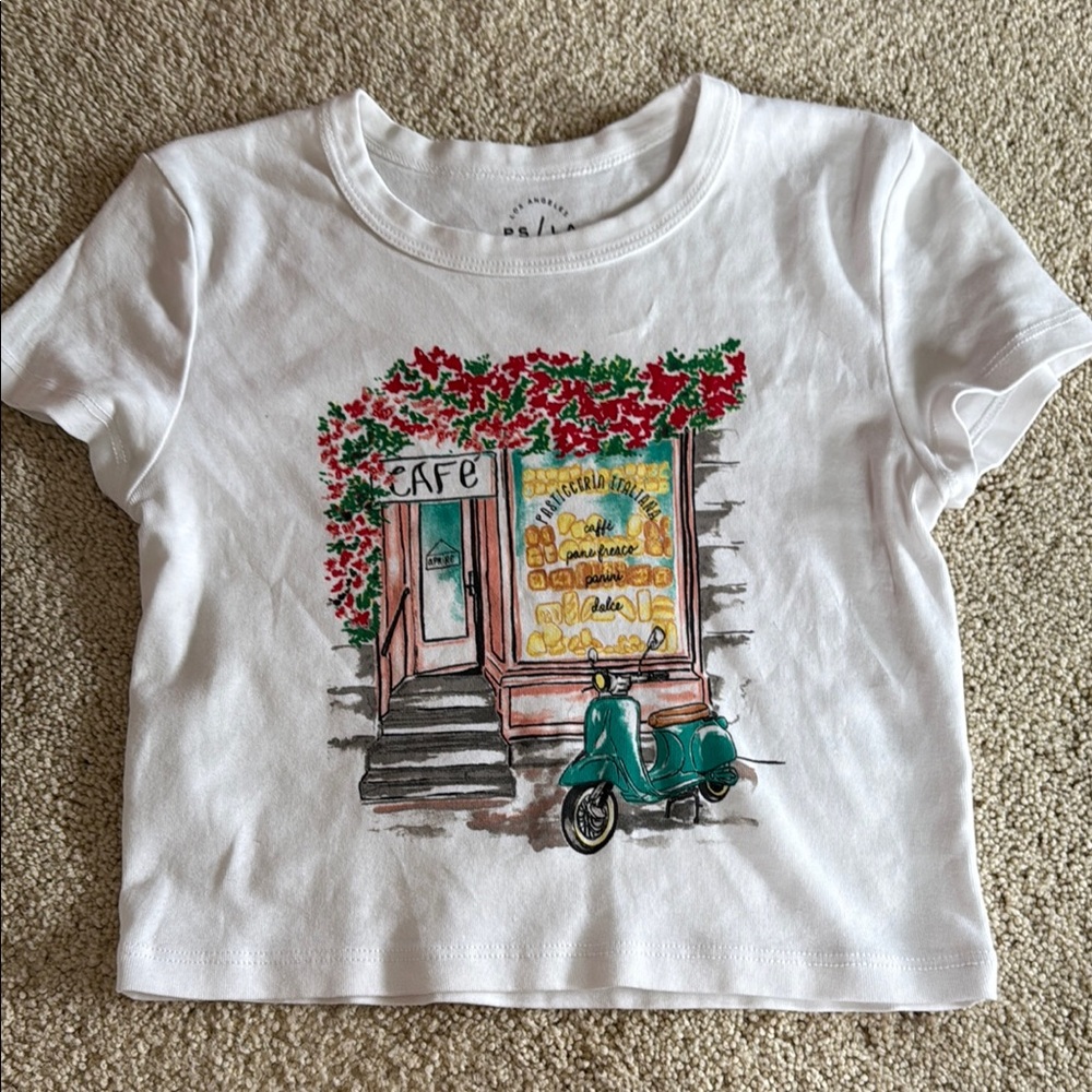 Pacsun graphic cropped tee